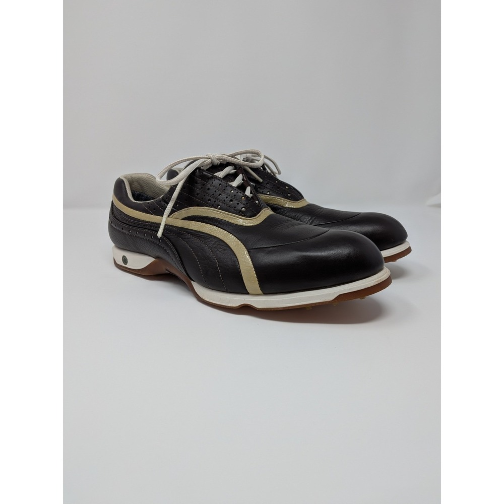 Puma GTX SmartQuill Gore-Tex Golf Shoes Brown Leather Waterproof Mens 9.5